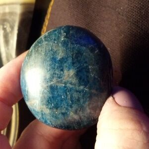Blue Apatite Palm stone